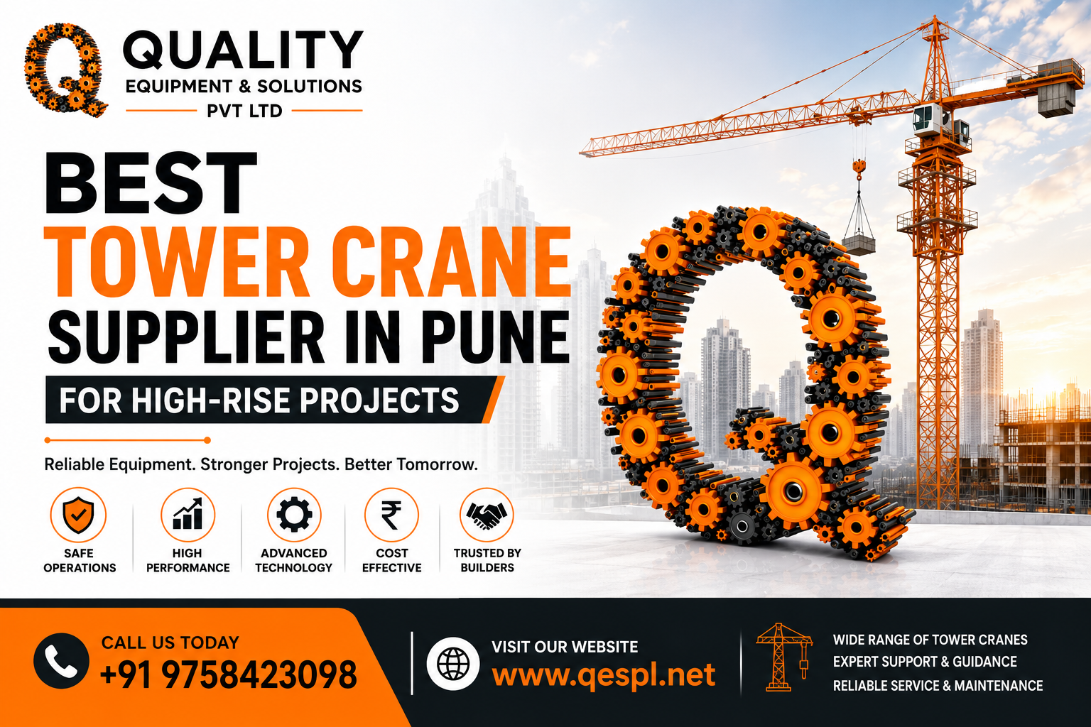 Best Tower Crane Supplier in Pune for High-Rise Projects
