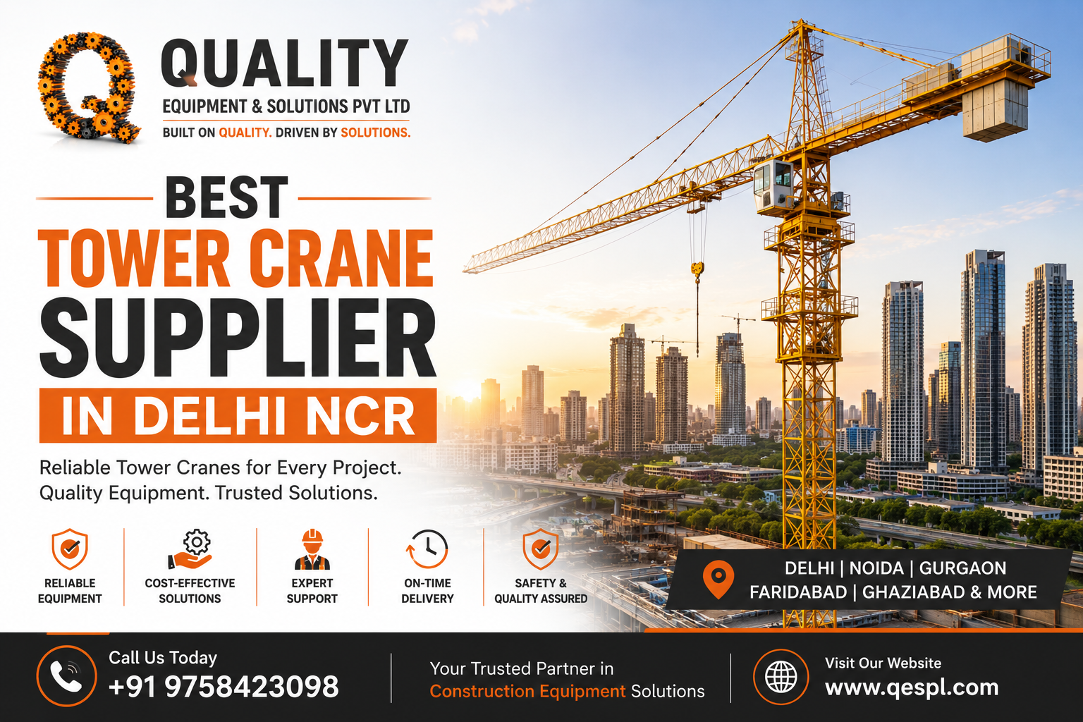 Best Tower Crane Supplier in Delhi NCR
