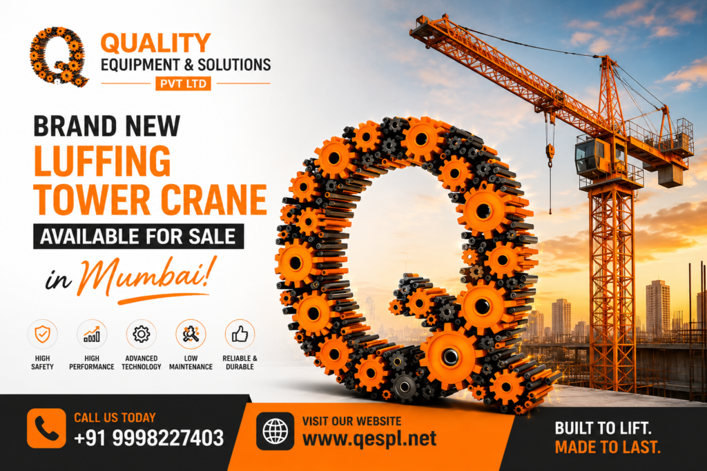 Brand New Luffing Tower Crane Available for Sale in Mumbai